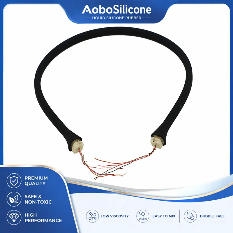 Op de nek gedragen siliconen kabel