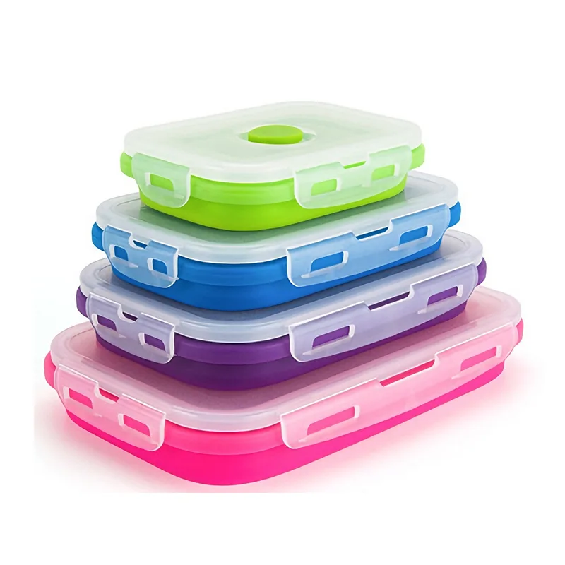 Opvouwbare siliconen lunchbox